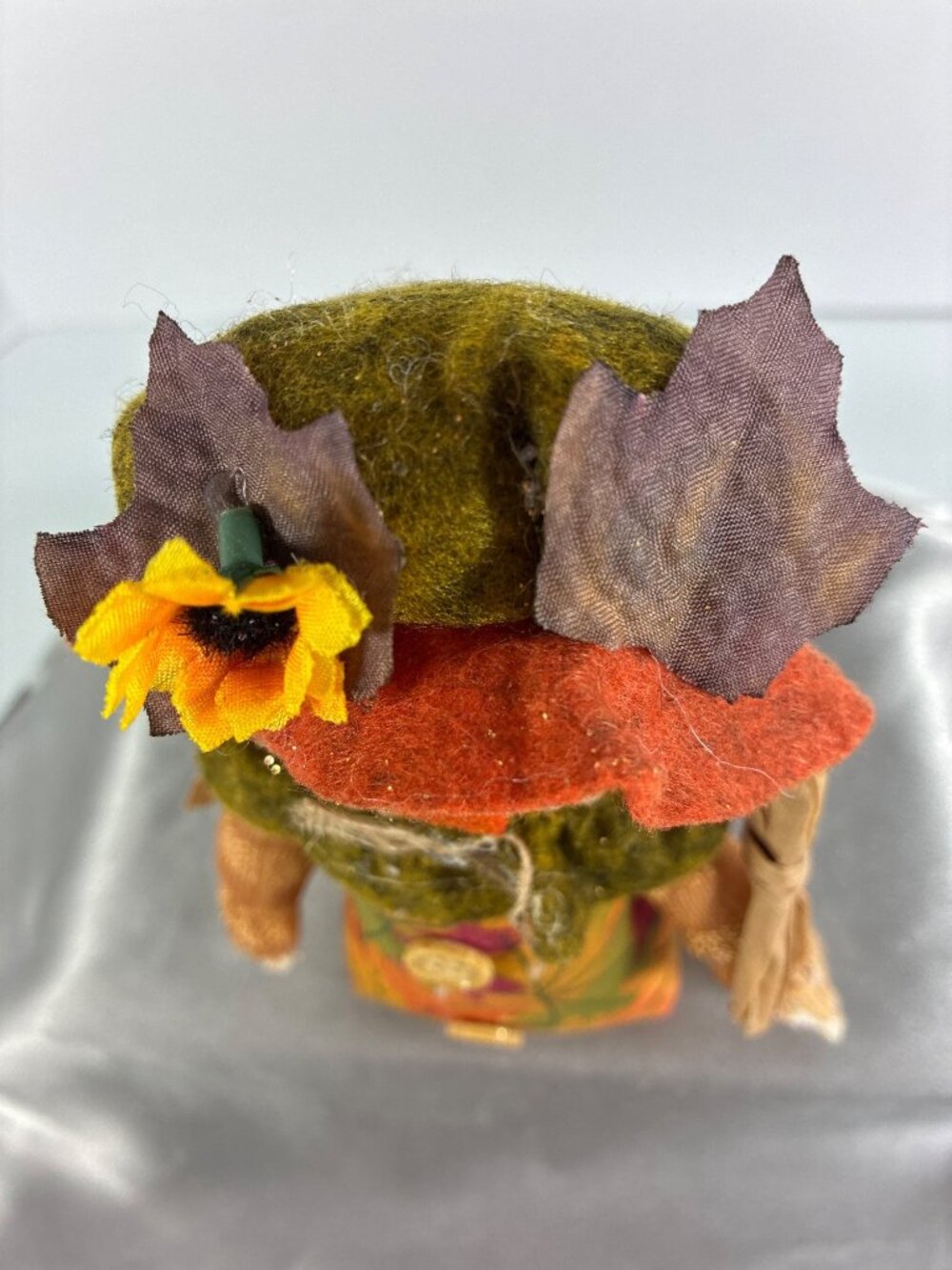 Handmade Fall Scarecrow Shelf Sitter - Picture 3 of 10